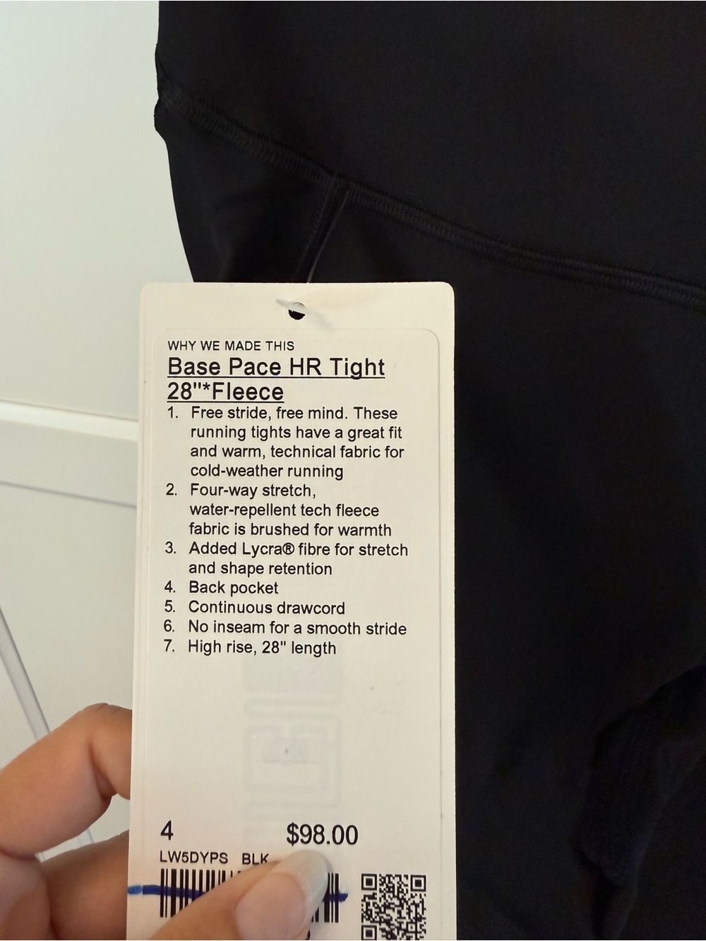 lululemon athletica Base Pace HR Tight 28" - Black
